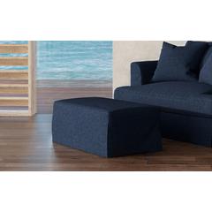 Newport Slipcovered 44" Wide Ottoman