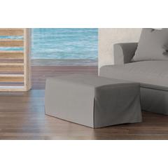 Newport Slipcovered 44" Wide Ottoman