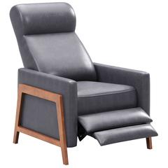 Edge Pushback Leather Recliner