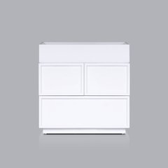 Transitional Luca Nightstand, White