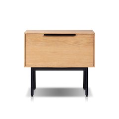 Modern Akira Nightstand, Light Oak