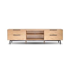Modern Akira TV Console, Light Oak