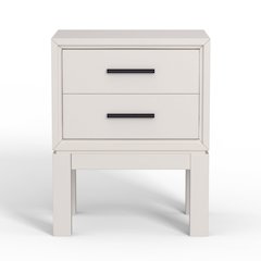 Modern Contemporary Nova Nightstand, Chalk White