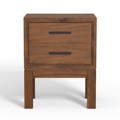 Modern Contemporary Nova Nightstand, Honey Maple