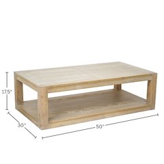 Farmhouse Angelo Coffee Table, Assembled