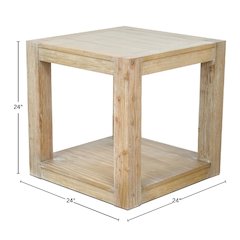 Farmhouse Angelo End Table, Assembled