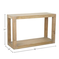 Farmhouse Angelo Console Table, Assembled