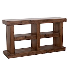 Rustic Modern Sequoia 60" Console Table, Walnut