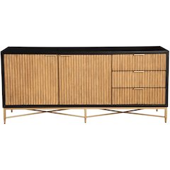Contemporary Larsen TV Console, Black