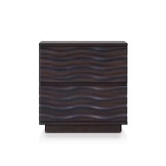 Contemporary Ruby Nightstand, Antique Brown