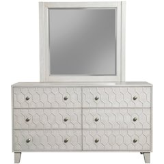 Transitional Denver Mirror, Gray