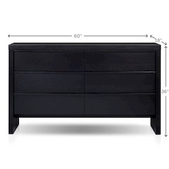 Contemporary Flo Dresser, Black