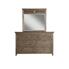 Transitional Remington Mirror, Brown