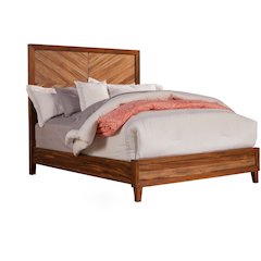 Modern Trinidad Queen Bed, Brown
