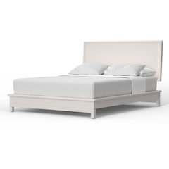 Modern Contemporary Nova California King Platform Bed, Chalk White