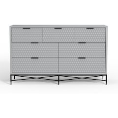 7-Drawer Dresser in Light Slate Gray