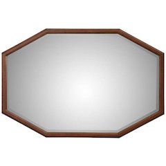 Transitional Trig Mirror, Brown