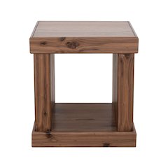 Rustic Modern Sequoia End Table, Walnut