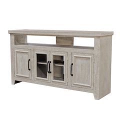 Willow Creek 60" TV Console, White Wash