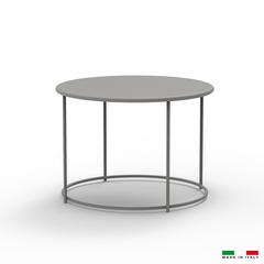 Lucy Round Coffee Table 24" Mud Grey