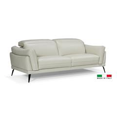 COLLECTION ALLEGRO Full Grain Italian Leather - Light Grey
