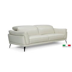 COLLECTION ALLEGRO Full Grain Italian Leather Light Grey
