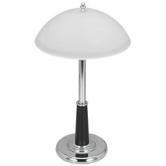 V-Light 24 inch Chrome Black Leather Executive Desk Lamp