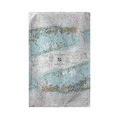 Blue Sand Dollar - Script Kitchen Towel