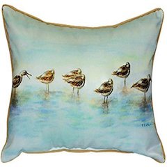 Summer Avocets Extra Large Zippered Pillow Cover Only (No Insert) 20x24