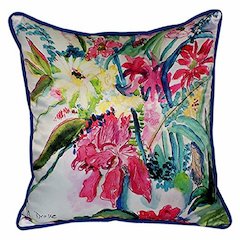 Multi Florals Large Indoor/Outdoor Pillow 18x18