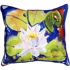 Lily Pads Extra Large Zippered Pillow Cover Only (No Insert) 20x24