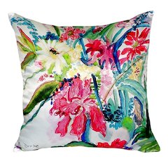 Multi Florals No Cord Pillow 18x18