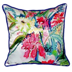 Multi Florals Small Indoor/Outdoor Pillow 12x12