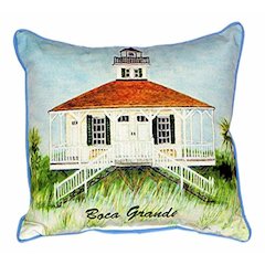 Boca Grande Lighthouse Extra Large Zippered Pillow 20x24