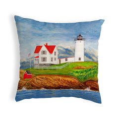 Nubble Lighthouse Small No-Cord Pillow 11x14