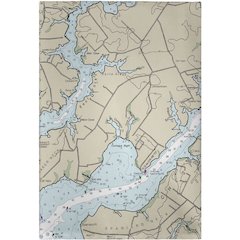 Chester River, MD Nautical Map Guest Towel