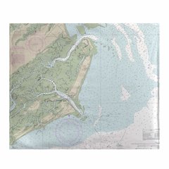 Fripp Island, SC Nautical Map Fripp Island Fripp Islandeece Throw