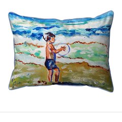 Pink Garden Extra Large Zippered Pillow Cover Only (No Insert) 20x24