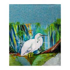 Acrylic Egret Throw