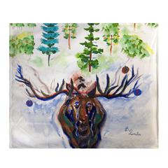Christmas Moose Throw
