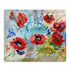Red Poppies Throw