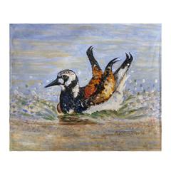 Beach Bird Bath Throw