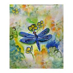 Dragonfly's Garden Fleece Blanket