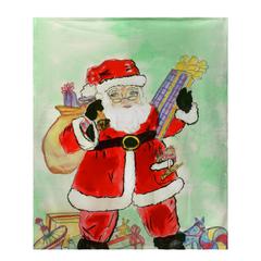 Santa Claus Fleece Throw
