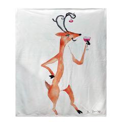 Deer Party Fleece Throw