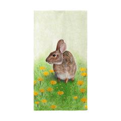 Rabbit Left Beach Towel