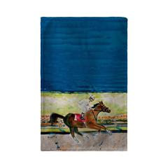 Racing Horse Beach Towel