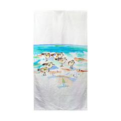 Seven Sanderlings Beach Towel
