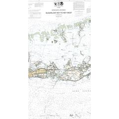 Sugarloaf Key to Key West, FL Nautical Map Beach Towel
