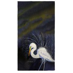 Breeding Egret Beach Towel